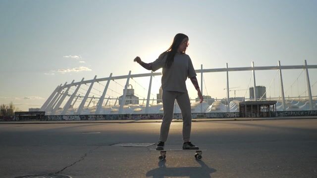 Woman, young, skater
