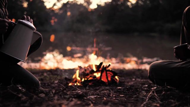 Fire, evening, nature - Domka_1611