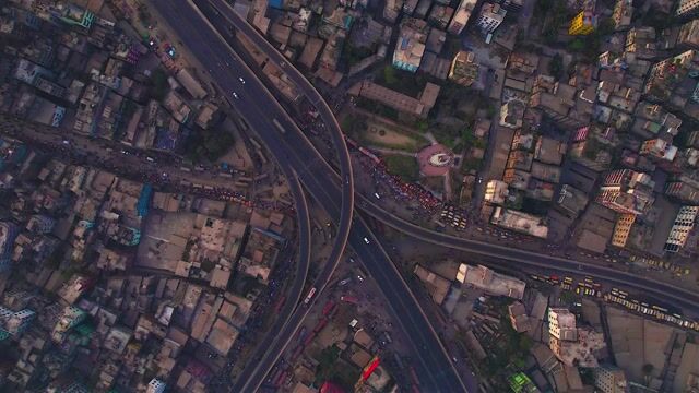 Aerial View, urban, cityscape