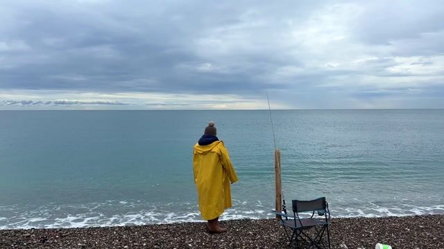 Fisherman, sea, fishing rod