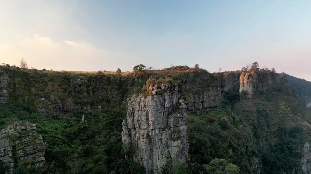Gorge, quartzite rock, aerial- videohive